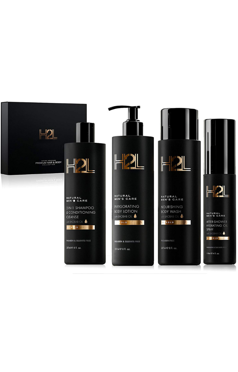 H2L Natural Men's Care Premium Hair & Body Kit